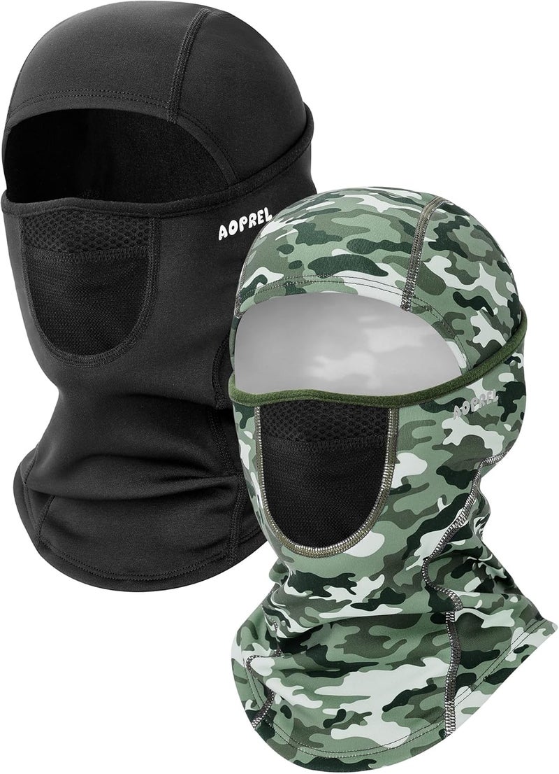 AOPREL Kids Balaclava Ski Mask with Breathable Holes, Windproof Fleece Full Face Mask for Cold Weather Boys Girls - Image 1